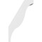 Ekena Millwork 6-in. W x 18-in. D x 30-in. H Funston Architectural Grade PVC Knee Brace BRCP06X18X30FST - alternate 6